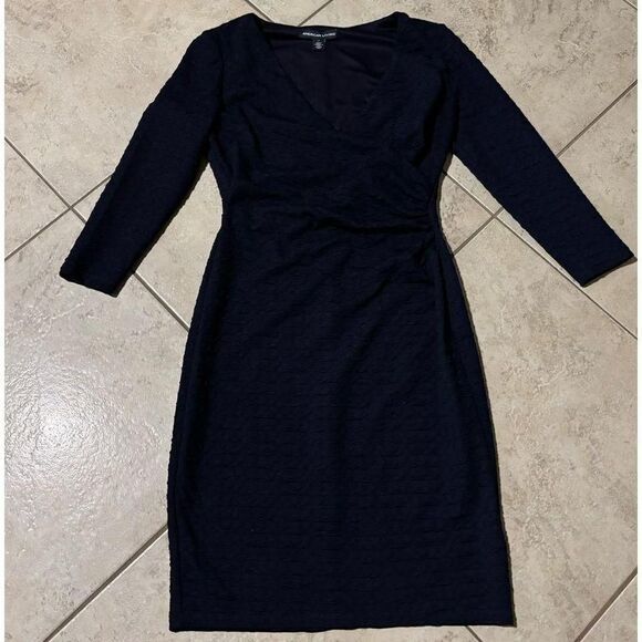 American Living‎ Navy Blue midi dress size 4 - Picture 1 of 5